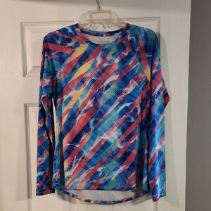 Reel Legends Multicolor Geometric Long Sleeve Top